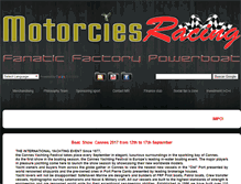 Tablet Screenshot of motorciesracing.com
